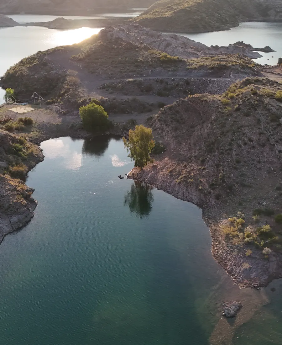 Vista aérea de las bahías